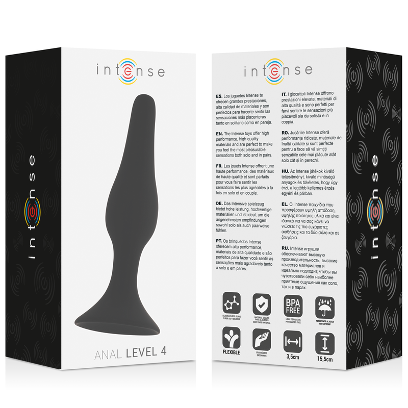 Anale Livello 4 15,5 cm Nero