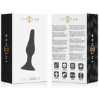 Anal Level 2 – Plug in Silicone Nero 11,5 cm