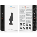 Plug Anale Pipo S Silicone Nero 9,8 cm