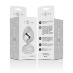Plug Anale in Metallo Alluminio con Cristallo Argento Taglia M