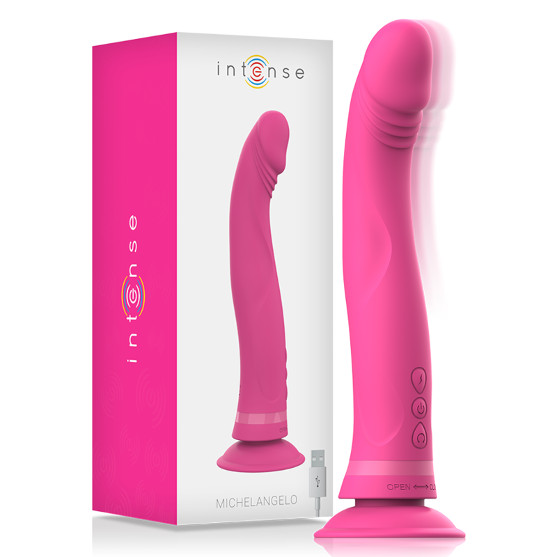 Dildo Vibratore in Silicone Rosa Michelangelo