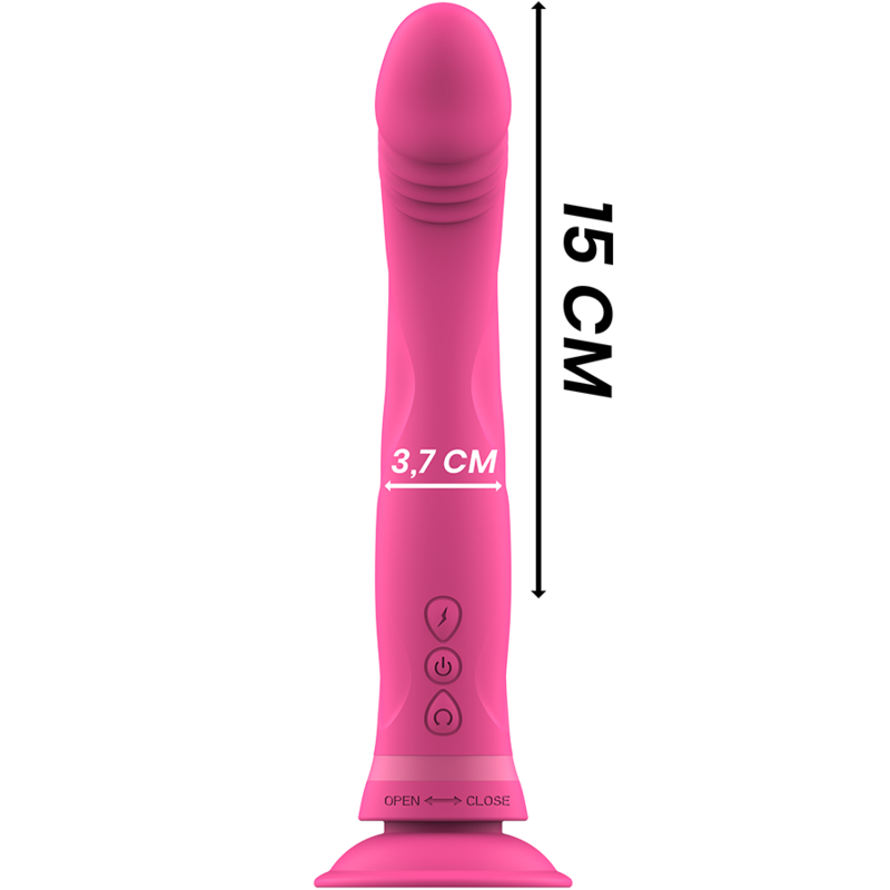 Dildo Vibratore in Silicone Rosa Michelangelo