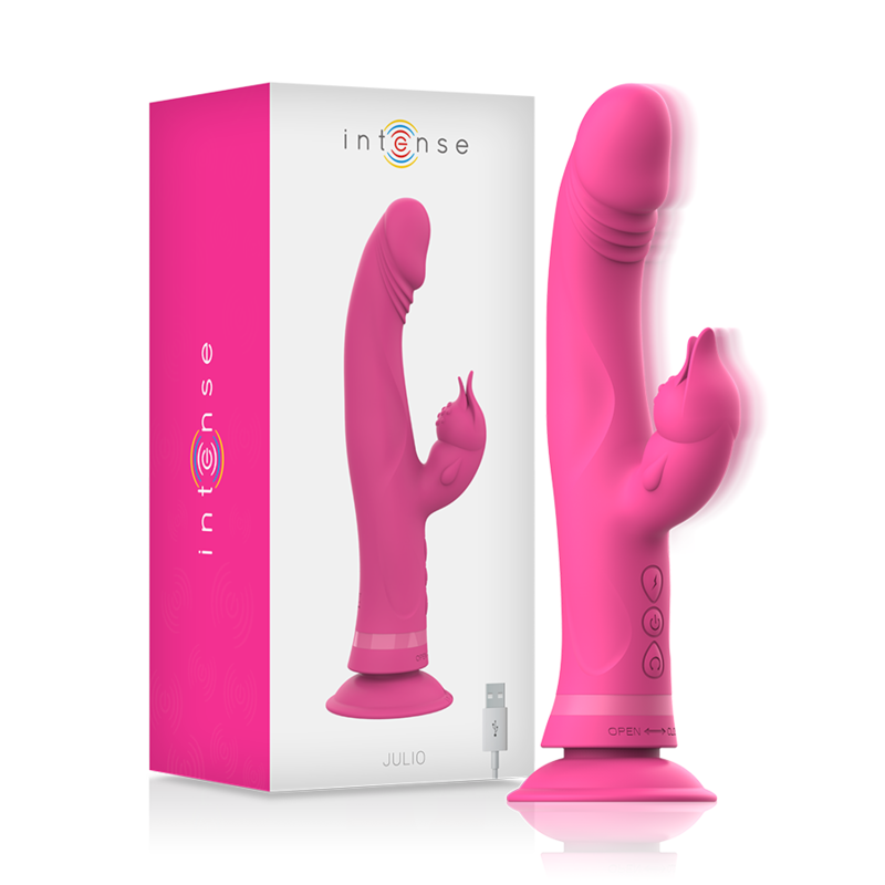 Vibratore Julio Rabbit in Silicone Rosa