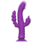 Vibratore in Silicone Casanova Rabbit Triplo Motore Viola