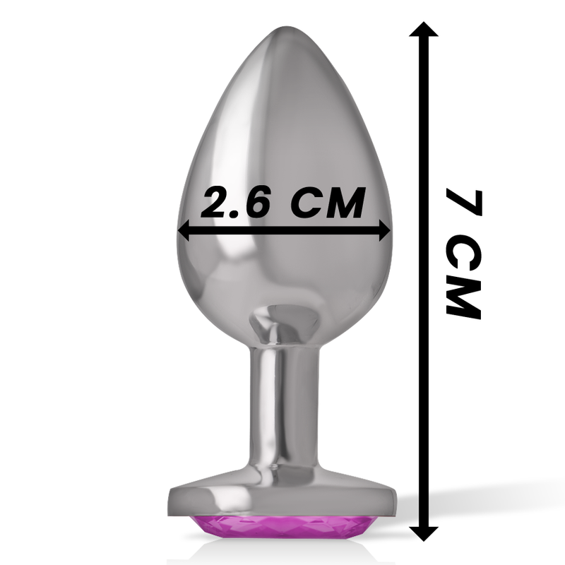 Plug Anale in Metallo Alluminio Cuore Rosa Taglia S