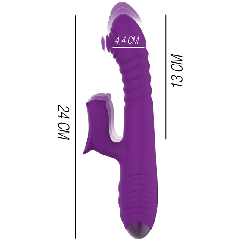 Iggy – Vibratore Up & Down con Stimolazione Clitoridea