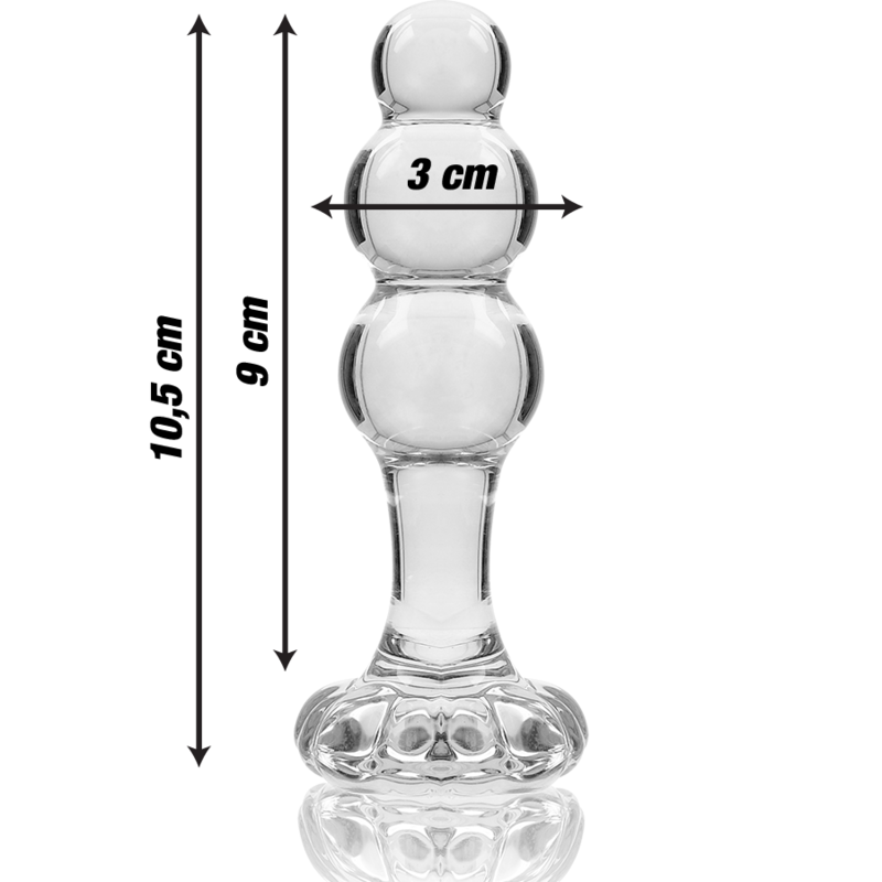 Nebula by Ibiza – Model 1 | Plug Anale in Vetro Borosilicato Trasparente 10,5 cm