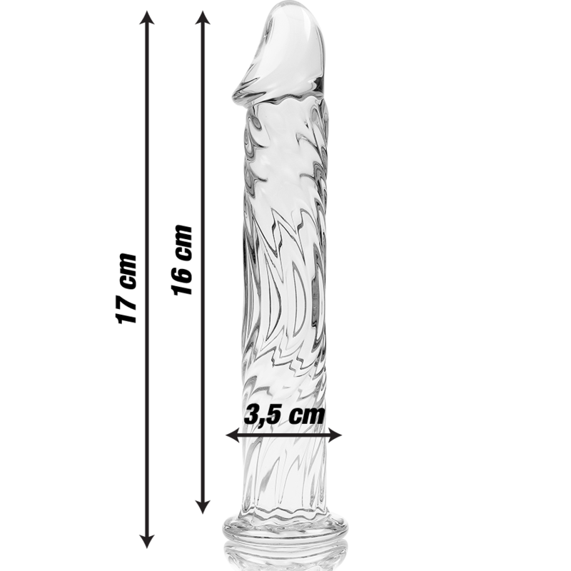 Nebula by Ibiza – Model 12 | Dildo in Vetro Borosilicato Trasparente 17 cm