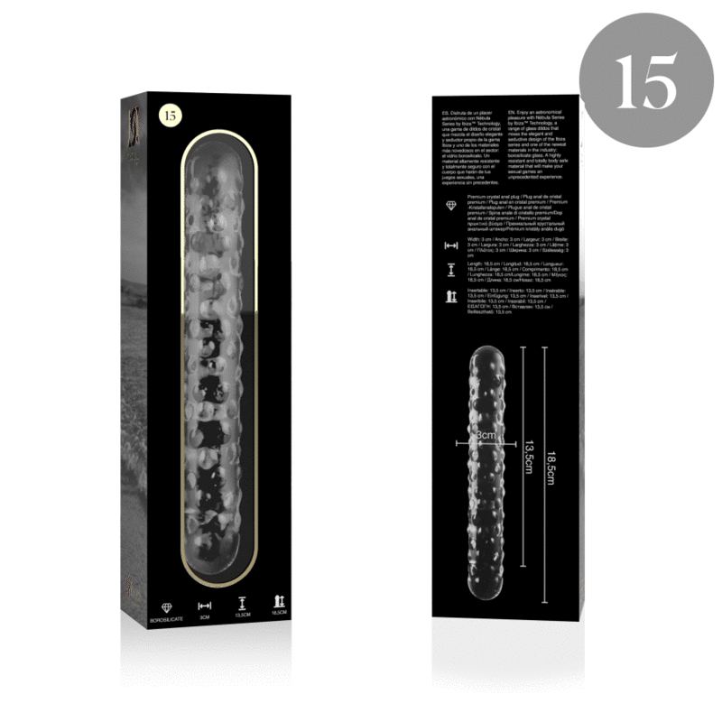 Nebula by Ibiza – Model 15 | Dildo in Vetro Borosilicato Trasparente 18,5 cm