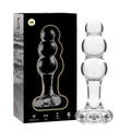 Nebula Model 1, plug anale in vetro borosilicato trasparente 10,5 cm