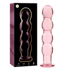 Nebula Model 10, dildo in vetro borosilicato rosa 16,5 cm