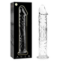 Nebula Model 12, dildo in vetro borosilicato trasparente 17 cm