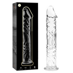 Nebula Model 12, dildo in vetro borosilicato trasparente 17 cm