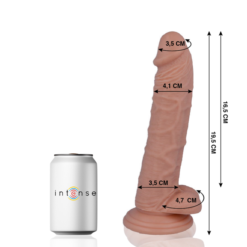 Dildo Realistico 15 – 19,5 cm con Ventosa
