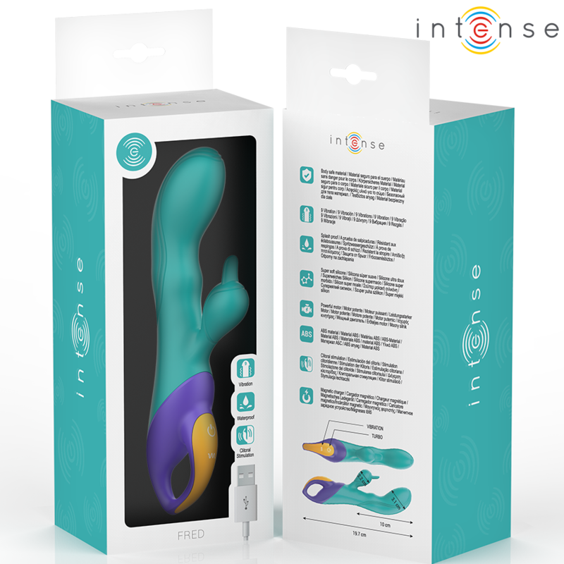 Fred – Vibratore Rabbit Blu