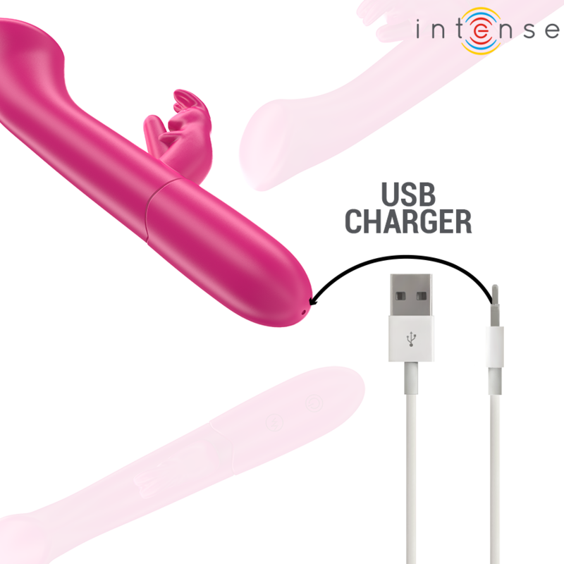 Julieta – Vibratore Coniglio 18,6 cm 10 Vibrazioni Rosa