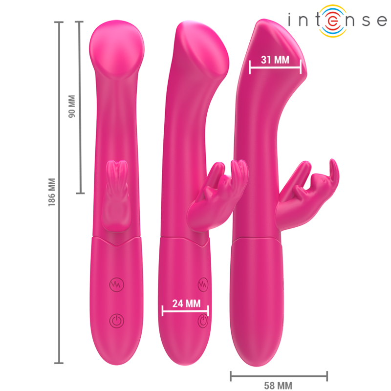 Julieta – Vibratore Coniglio 18,6 cm 10 Vibrazioni Rosa