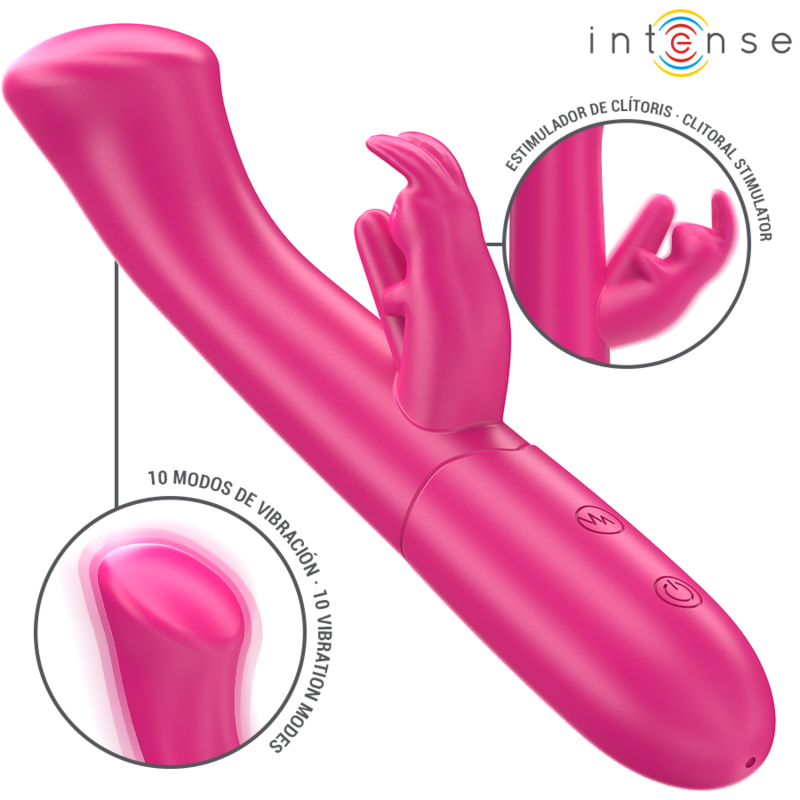 Julieta – Vibratore Coniglio 18,6 cm 10 Vibrazioni Rosa