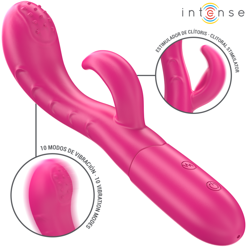 Vibratore Amara con Lingua Stimolante 10 Vibrazioni Rosa