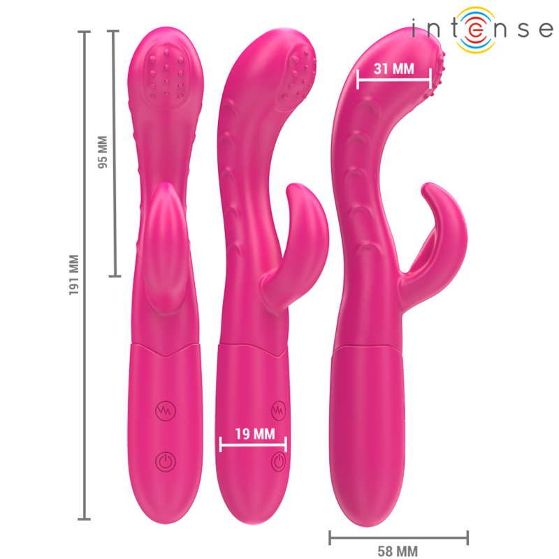 Vibratore Amara con Lingua Stimolante 10 Vibrazioni Rosa