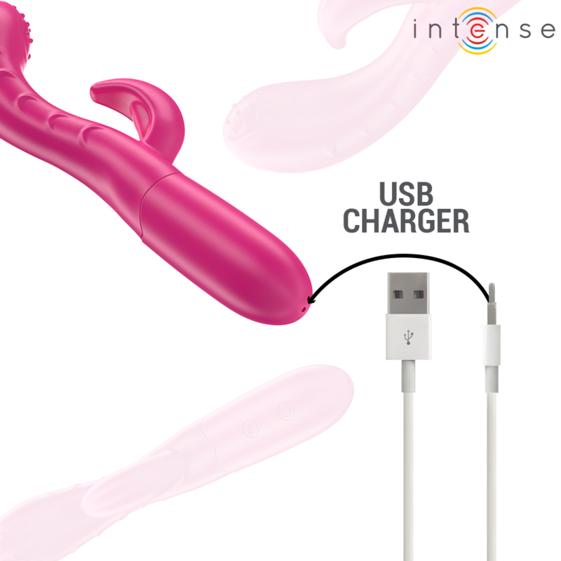 Vibratore Amara con Lingua Stimolante 10 Vibrazioni Rosa