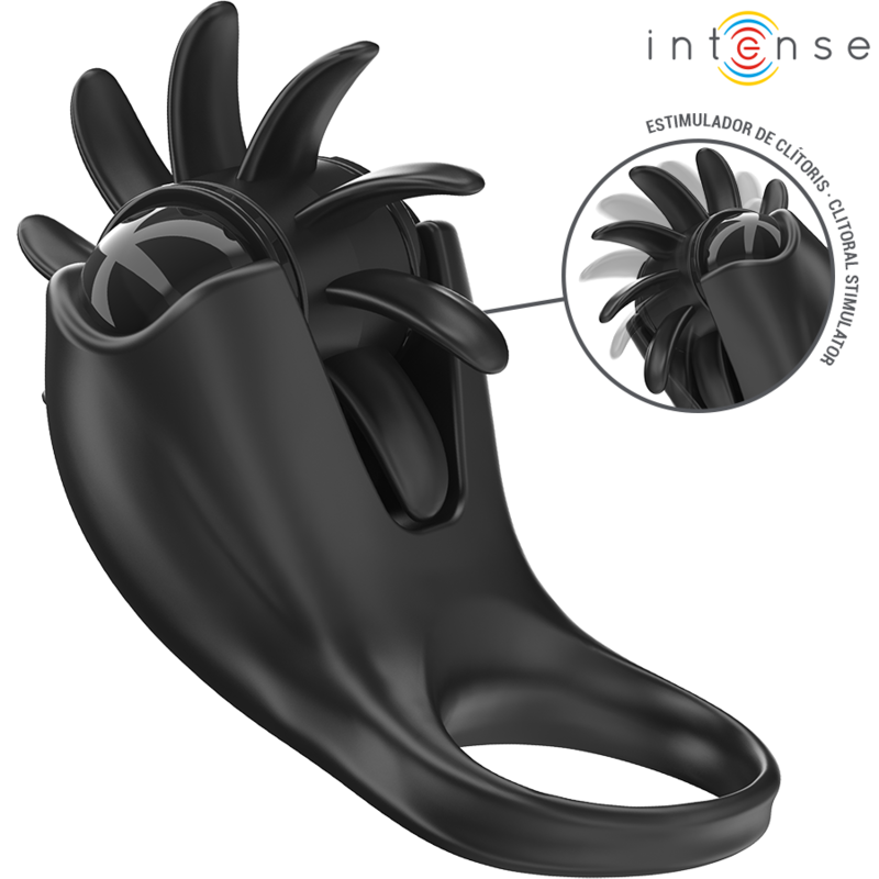 Mabel – Anello Vibrante con Stimolatore Clitorideo Nero
