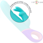 Monica – Vibratore Rabbit con Stimolatore G-Spot Rotante Blu