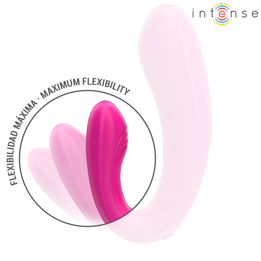 Janet – Dual Stimolatore e Vibratore a Forma di U con Telecomando Rosa