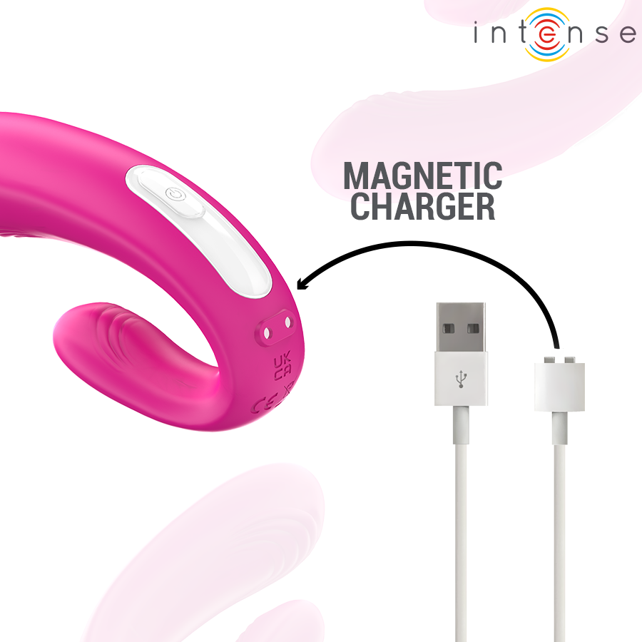 Janet – Dual Stimolatore e Vibratore a Forma di U con Telecomando Rosa
