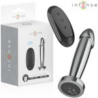 Plug Anale 10 Vibrazioni Dildo Metallo con Telecomando S