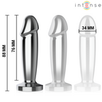 Plug Anale 10 Vibrazioni Dildo Metallo con Telecomando S