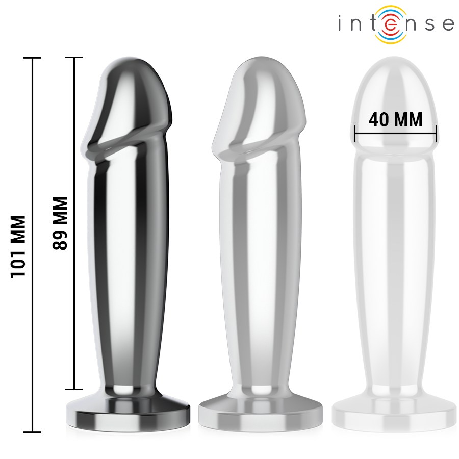 Plug Anale 10 Vibrazioni Dildo Metallo con Telecomando M