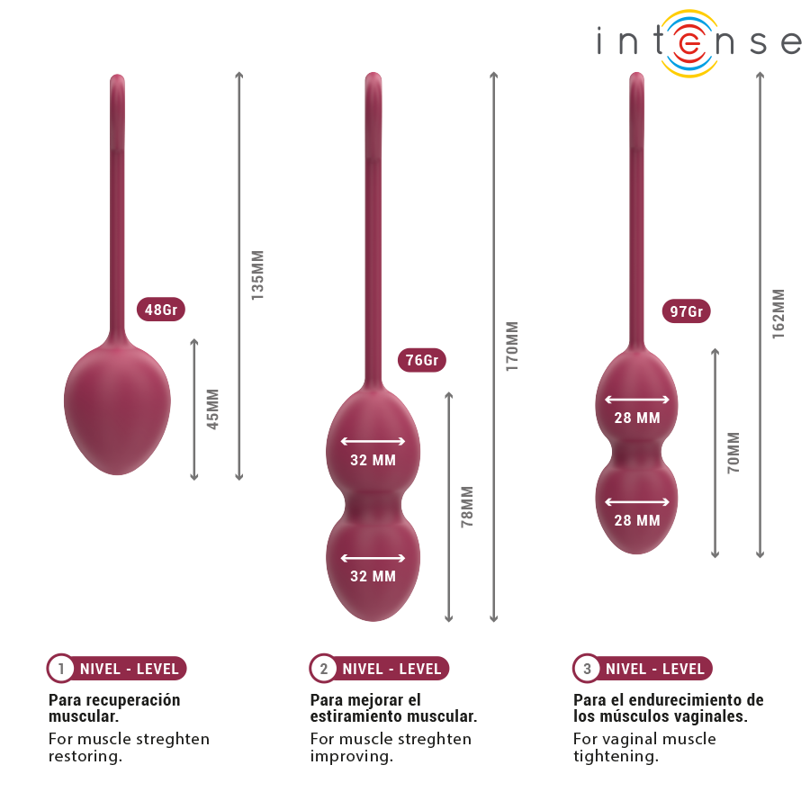 Kit Palline Kegel Charli Bordeaux