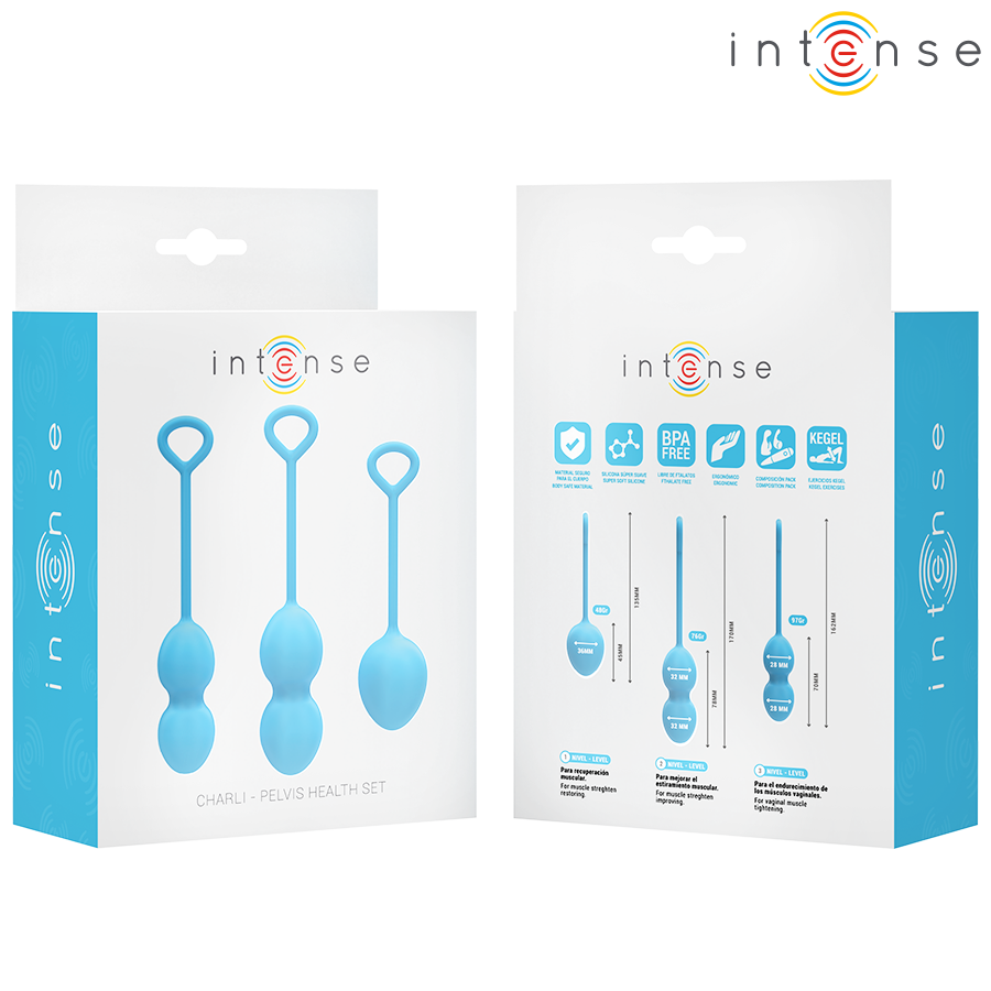 Charli – Kit Kegel 3 Livelli Blu