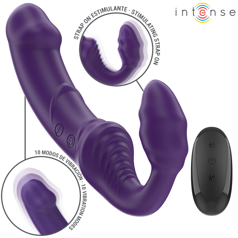 Jill – Doppio Vibratore 20 cm Viola Telecomando