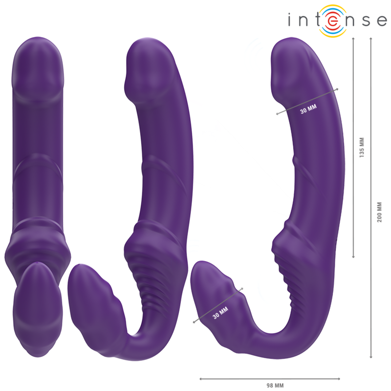 Jill – Doppio Vibratore 20 cm Viola Telecomando