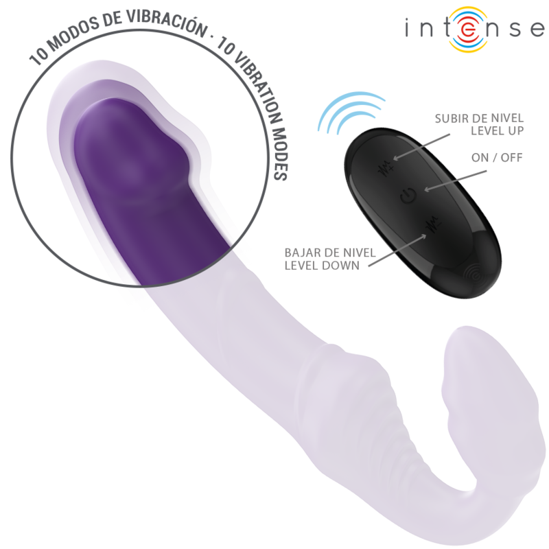 Jill – Doppio Vibratore 20 cm Viola Telecomando