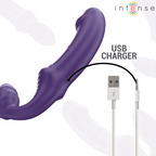 Jill – Doppio Vibratore 20 cm Viola Telecomando
