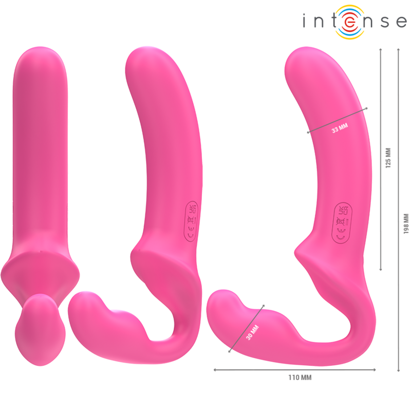 Amy – Doppio Vibratore 20 cm Rosa Telecomando