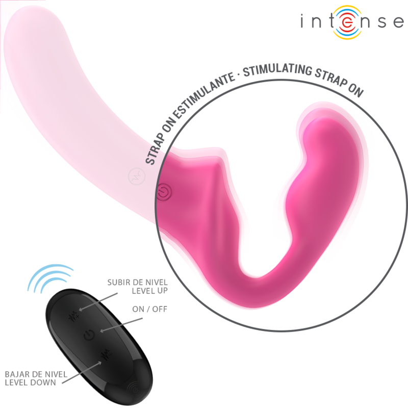 Amy – Doppio Vibratore 20 cm Rosa Telecomando
