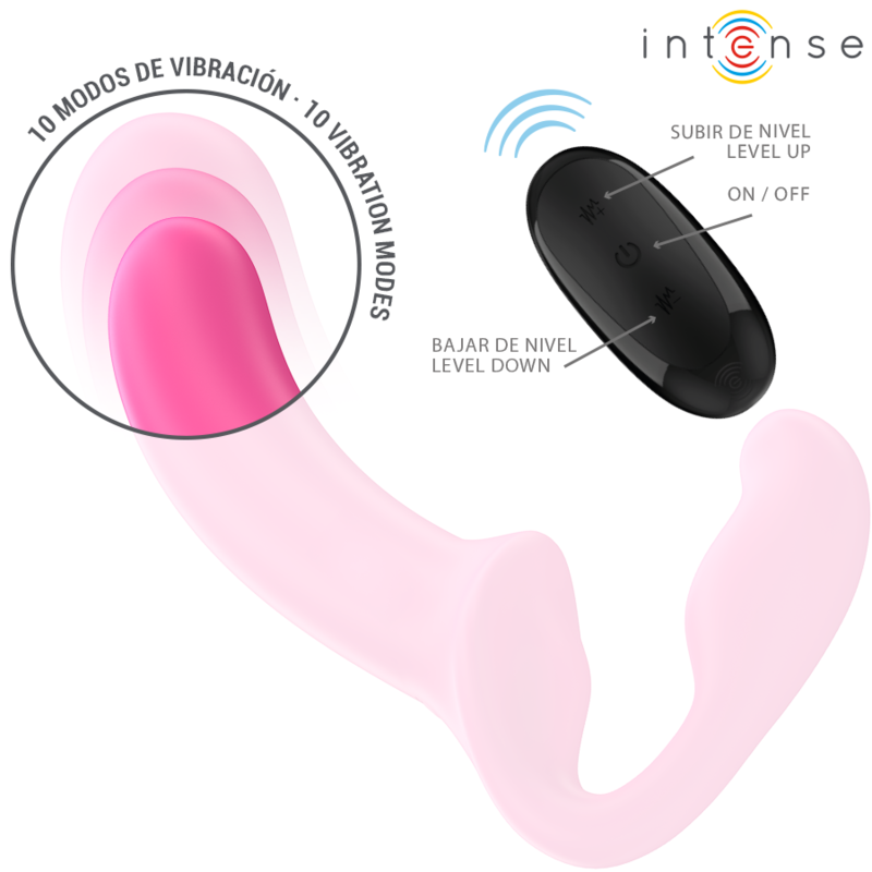 Amy – Doppio Vibratore 20 cm Rosa Telecomando