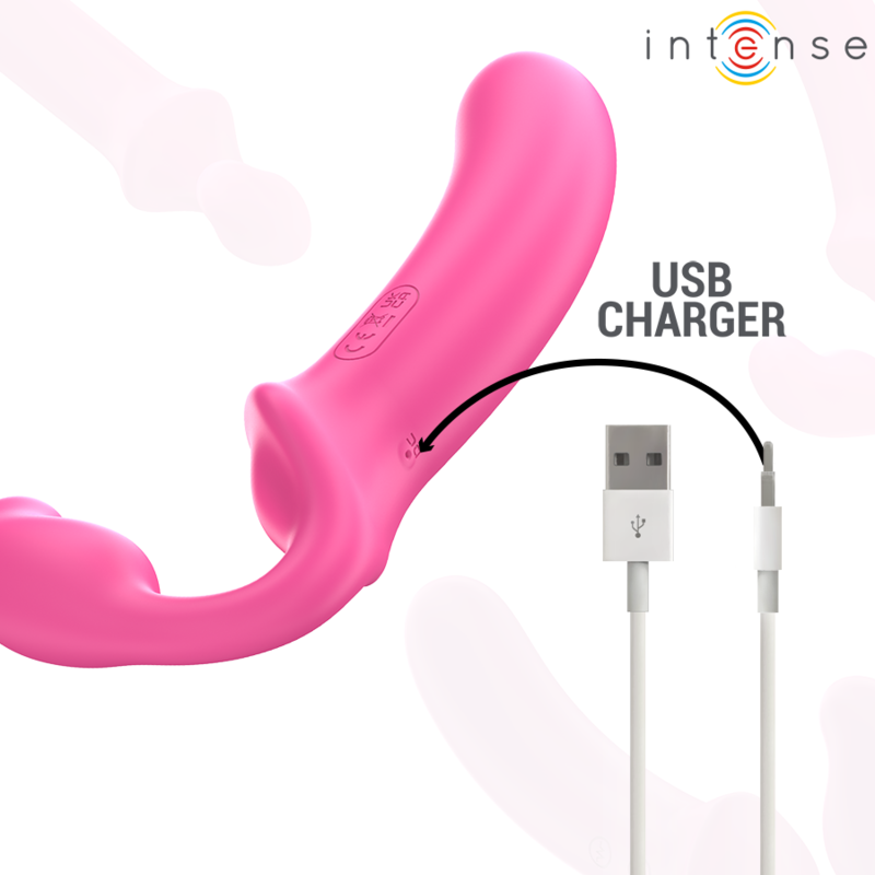 Amy – Doppio Vibratore 20 cm Rosa Telecomando