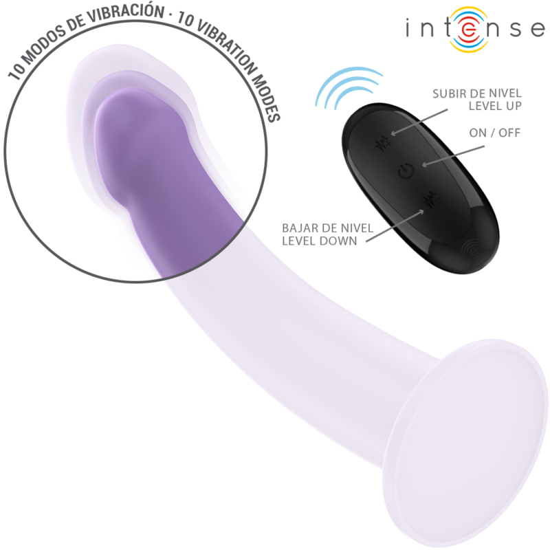 Vibratore Eddie 17,5 cm 10 Vibrazioni Viola Telecomando