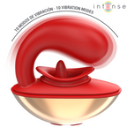 Vibratore e Stimolatore Mariah a Forma di U 10 Vibrazioni Rosso
