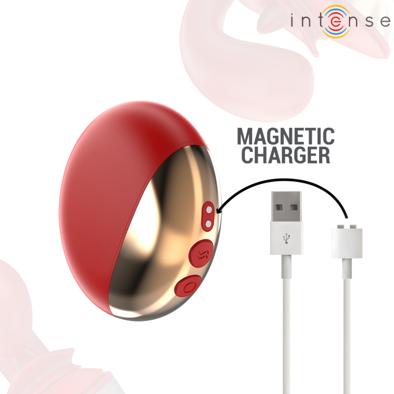 Vibratore e Stimolatore Mariah a Forma di U 10 Vibrazioni Rosso