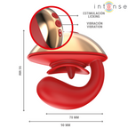 Vibratore e Stimolatore Mariah a Forma di U 10 Vibrazioni Rosso