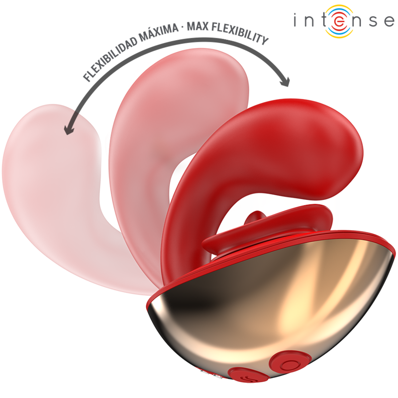 Vibratore e Stimolatore Mariah a Forma di U 10 Vibrazioni Rosso