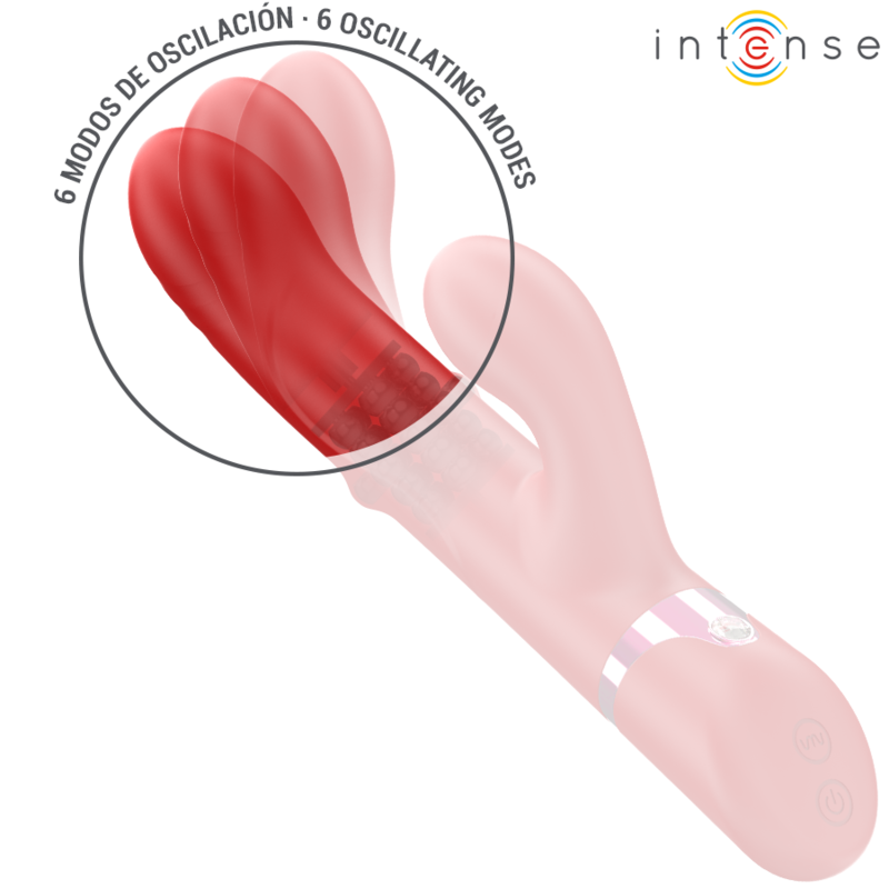 Lele – Vibratore Multifunzione Rotante e Oscillante e Stimolante Rosso