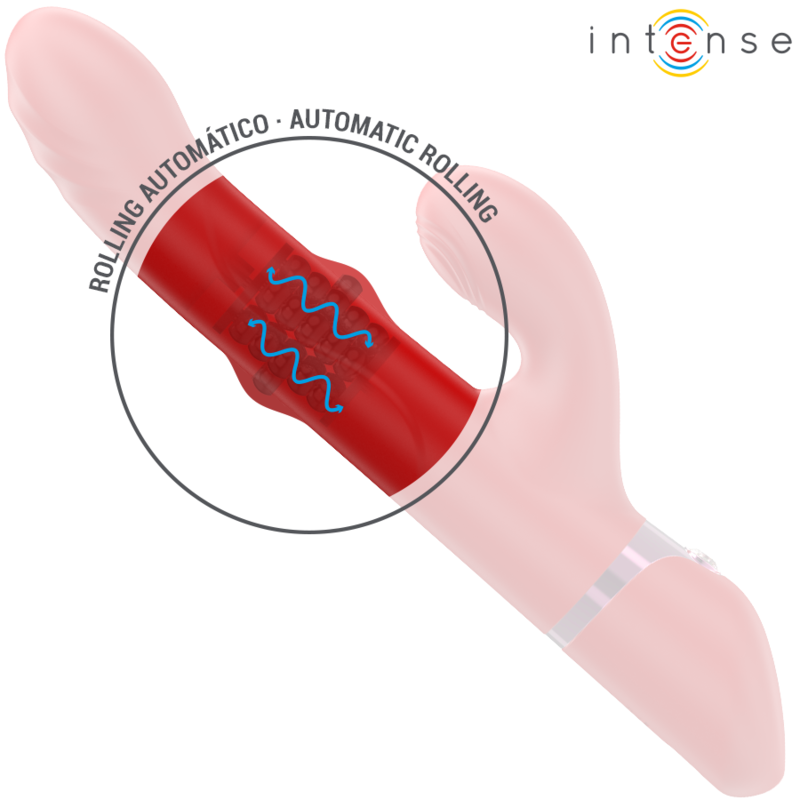 Lele – Vibratore Multifunzione Rotante e Oscillante e Stimolante Rosso