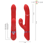 Lele – Vibratore Multifunzione Rotante e Oscillante e Stimolante Rosso